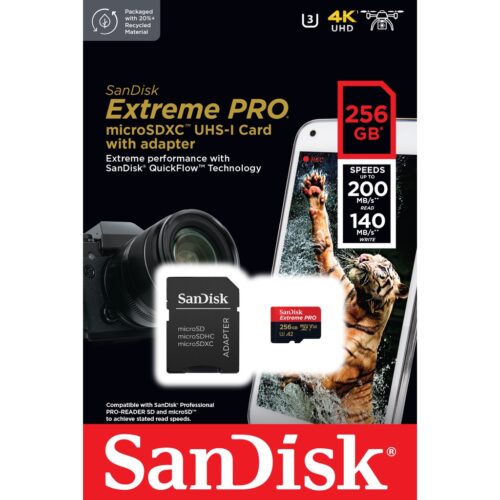 256G- EXTREME PRO 4K سانديسك اكستريم برو