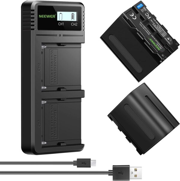 شاحن بطاريتين FOR NP-F970/F550CHARGER