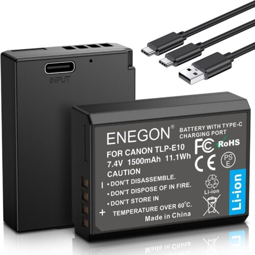 Battery for Canon LP E10 LPE10 EOS شاحن كانون