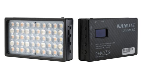 Nanlite Litolite 5C RGBWW LED pocket light with built in battery