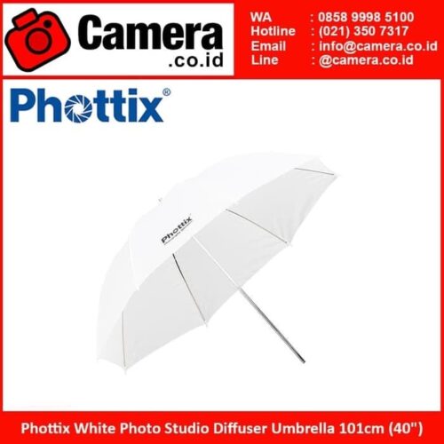 امريلا ابيض شفاف مقاس 101 صغير Phottix (101cm/40")