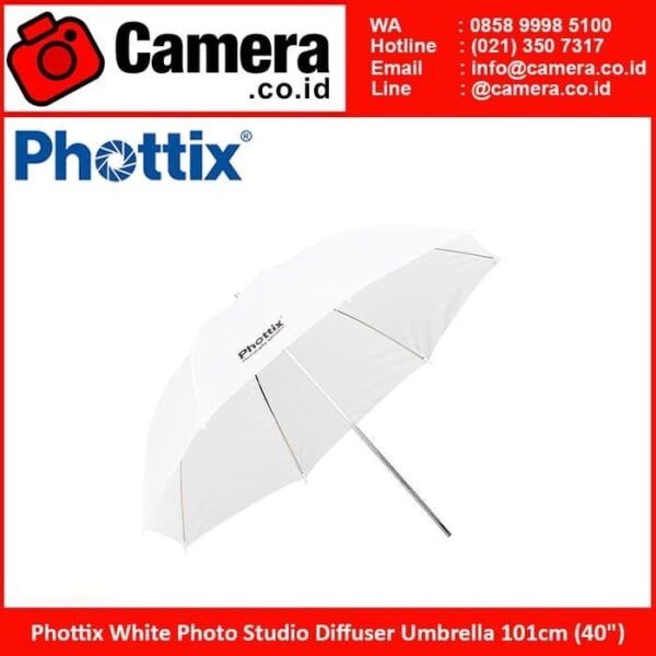 امريلا ابيض شفاف مقاس 101 صغير Phottix (101cm/40")