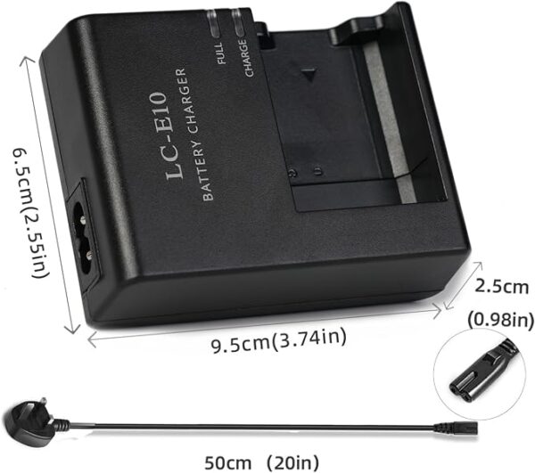 Battery for Canon LP E10 LPE10 EOS شاحن كانون