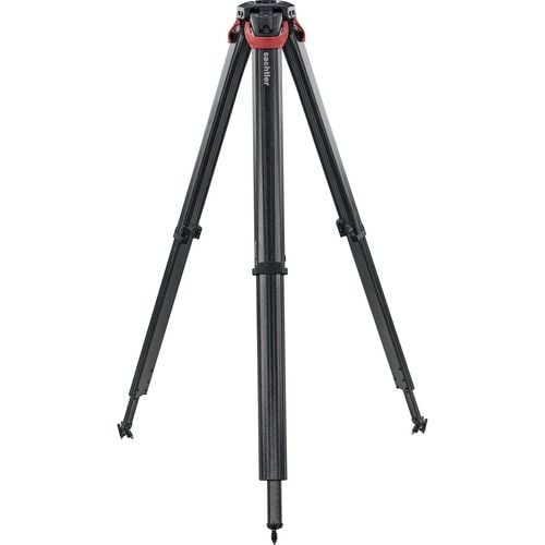 0395_c.jpg Sachtler System FSB 4 Fluid Head with Sideload Plate, Flowtech 75 Carbon Fiber Tripod with Mid-Level Spreader and Rubber Feet