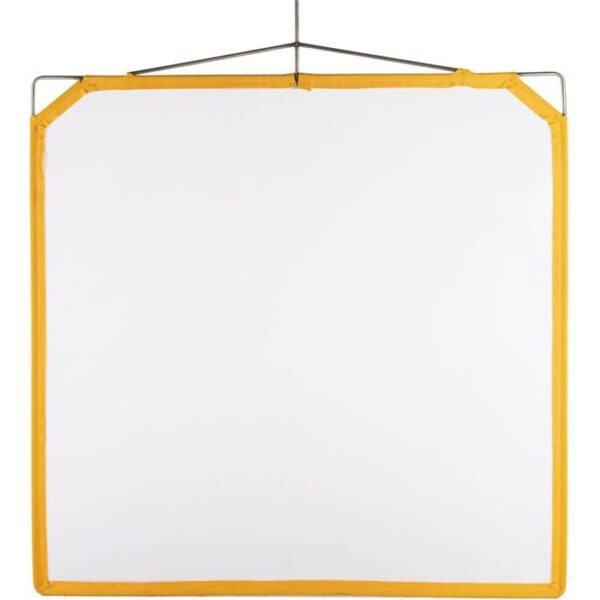 159015.jpg Matthews Solid Frame Scrim White Artificial Silk 48x48"