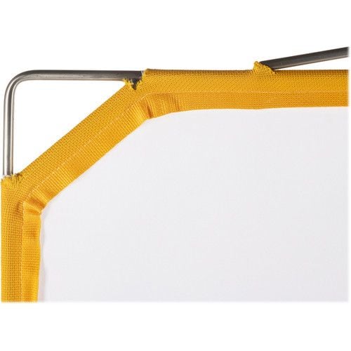 159015_b.jpg Matthews Solid Frame Scrim White Artificial Silk 48x48"