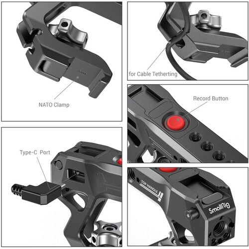 3322_d.jpg SmallRig NATO Top Handle with Record Start/Stop Remote Trigger