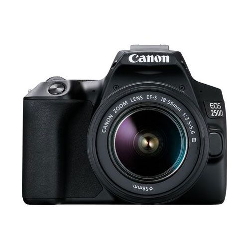 Canon EOS 250D + Canon EF-s 18-55mm f/4-5.6 IS STM Lens - Black