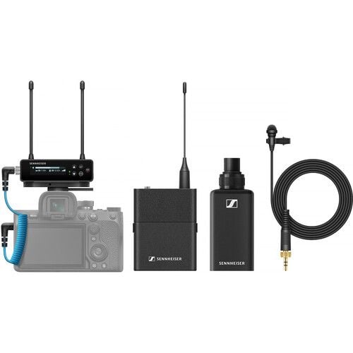 ew-dp_eng_set_1.jpg Sennheiser EW-DP ENG SET Camera-Mount Digital Wireless Combo Microphone System (R1-6: 520 - 576 MHz)