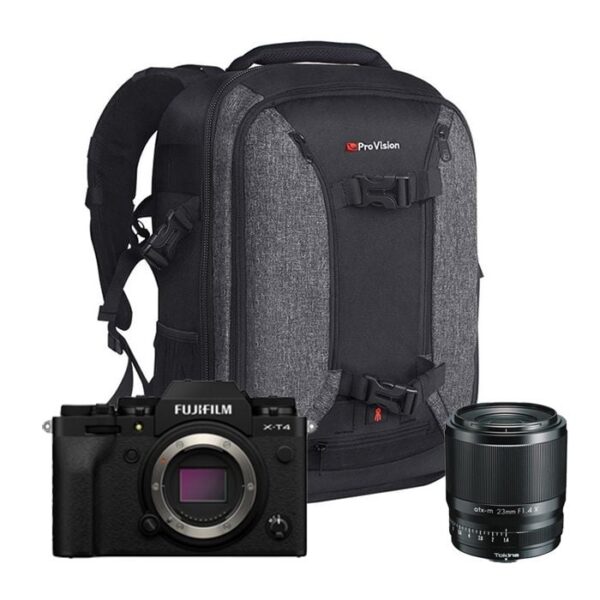 f-fx-x-t4b-tp_1.jpg FUJIFILM X-T4 Mirrorless Digital Camera with Tokina Atx-M 23mm F/1.4 X Lens and ProVision GOLIGHT Backpack