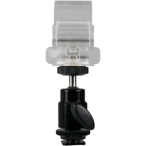 Nanlite Pavotube Transparent Clip and Mini Ball Head with Hot Shoe Adapter and 1/4''-2