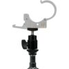 Nanlite Pavotube Transparent Clip and Mini Ball Head with Hot Shoe Adapter and 1/4''-2
