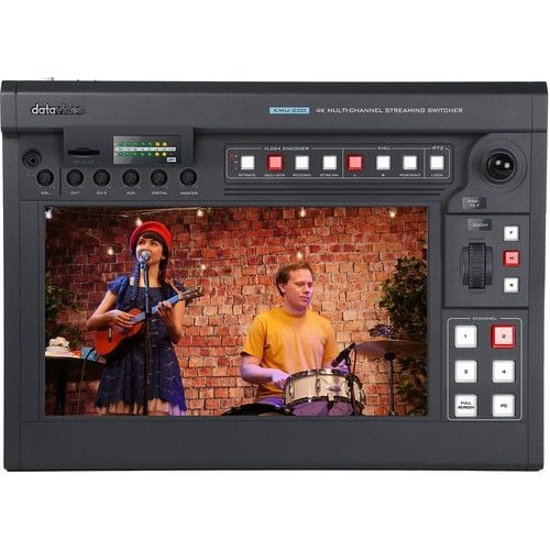 Datavideo 4K Multicamera Touchscreen Switcher with Streaming and Recording