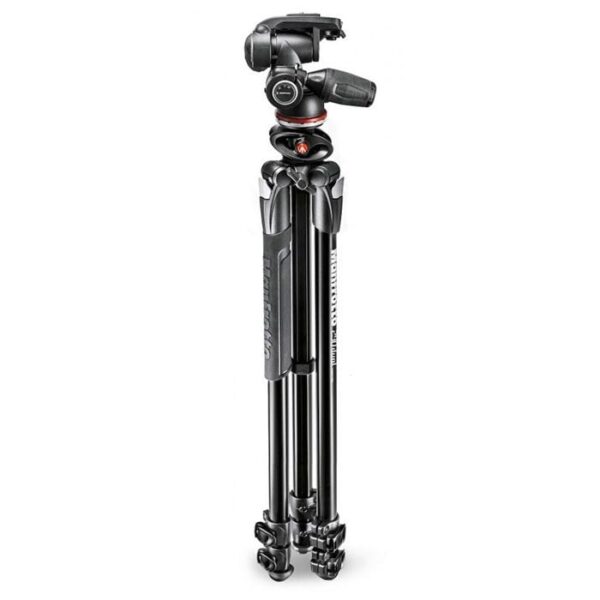 Manfrotto 290 Dual Aluminium 3-Section Tripod Kit with 804 3-Way Head (MK290DUA3-3W)
