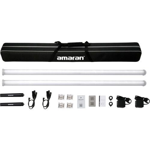 pt4c-2kit_b.jpg Aputure Amaran 2-Light Kit with 4ft (120cm) Battery Powered RGBWW Color