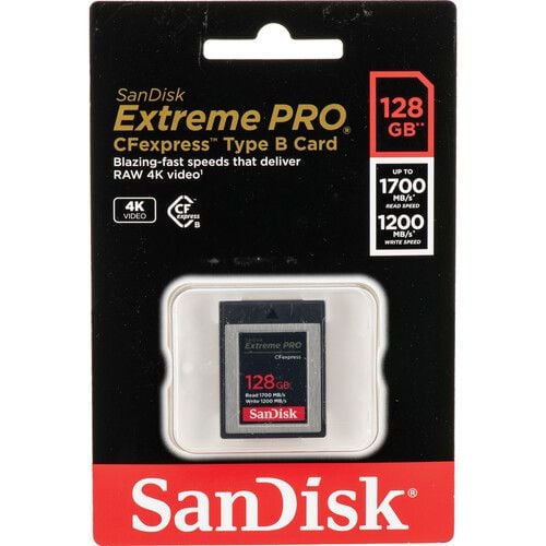 SanDisk CFexpress Extreme PRO 128GB Card Type B