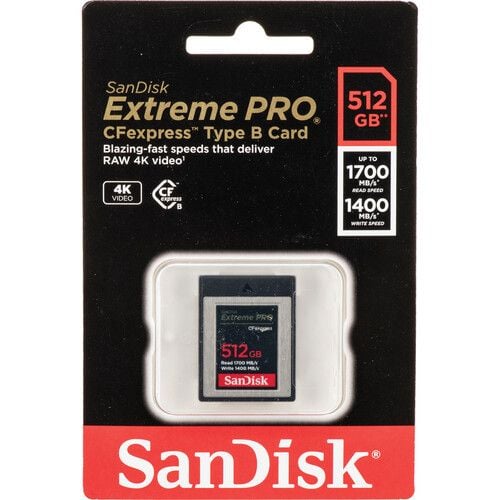 SanDisk CFexpress Extreme PRO 512GB Card Type B