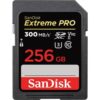 SanDisk SDXC Extreme PRO - 256 GB, 300 MB/s, C10, UHS-II, U3 V90