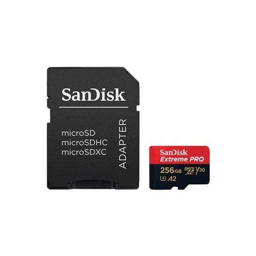 sdsqxcd-256g-gn6ma.jpg SanDisk microSD Extreme Pro UHS I Card 256GB for 4K Video on Smartphones, Action Cams & Drones 200MB/s Read, 140MB/s Write
