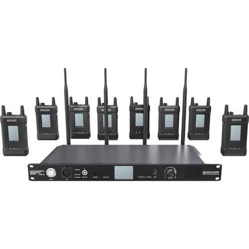 syscom_1000t-8b.jpg Hollyland Syscom 1000T-8B Full-Duplex Intercom System with Eight Beltpacks and Headsets